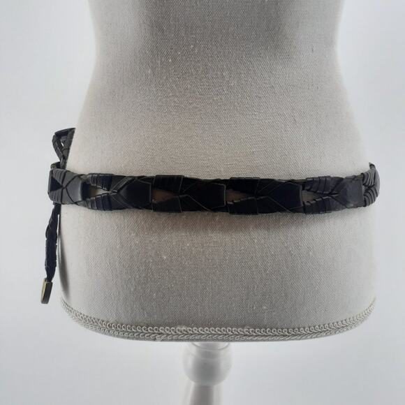 Fossil Men's Genuine Leather Links Gold Tone Buckle Solid Brass Single Prong - Picture 7 of 10